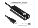 SIIG JU-NE0A11-S1 USB-C to 2.5G Ethernet Adapter