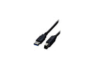 Comprehensive USB3-AB-6ST Black USB 3.0 A Male To B Male Cable