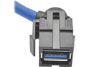 Tripp Lite USB 3.0 SuperSpeed Keystone Jack Type-A Extension Cable (M/F)