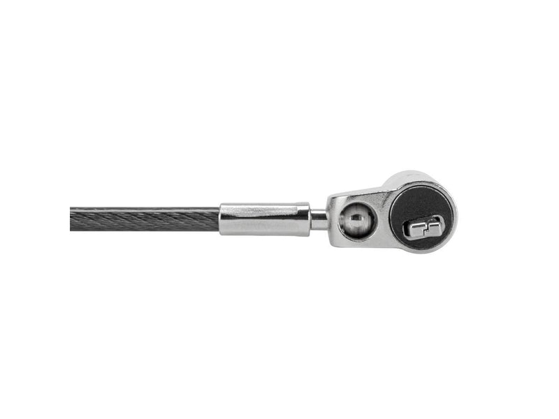Targus DEFCON Compact Keyed Cable Lock - Black - Galvanized Steel - 6.50 ft -