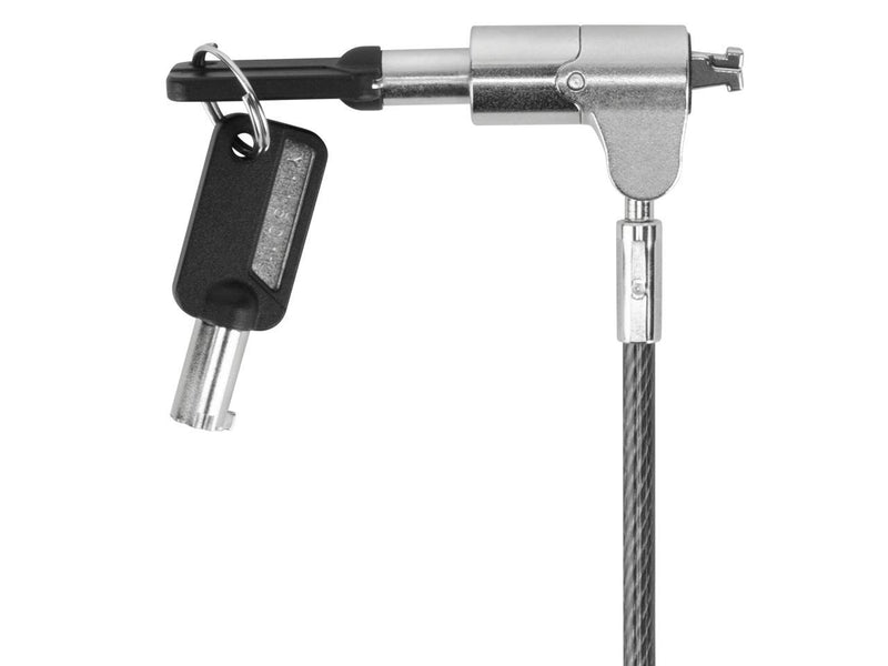 Targus DEFCON Compact Keyed Cable Lock - Black - Galvanized Steel - 6.50 ft -