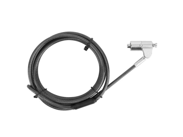 Targus DEFCON Compact Keyed Cable Lock - Black - Galvanized Steel - 6.50 ft -