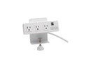 Tripp Lite 3-Outlet Surge Protector Power Strip w/ 2-Port USB Charging White - 3