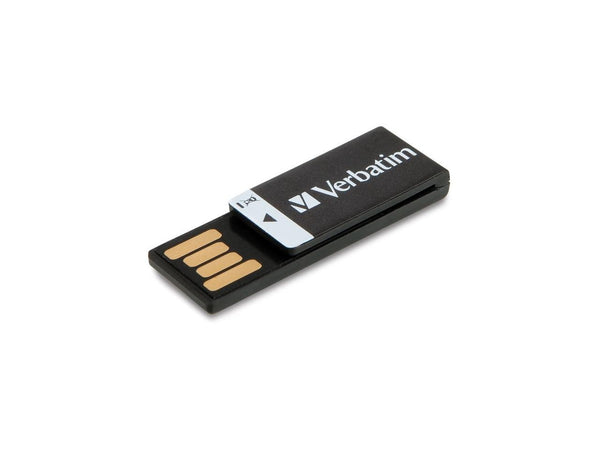 VERBATIM AMERICA, LLC 16GB CLIP-IT USB FLASH DRIVE - BLACK 43951