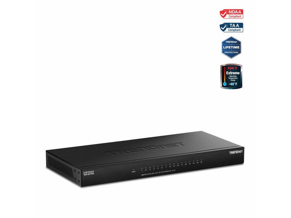 TRENDnet TEG-S3160, 16-Port Unmanaged 2.5G Desktop Network Ethernet Switch