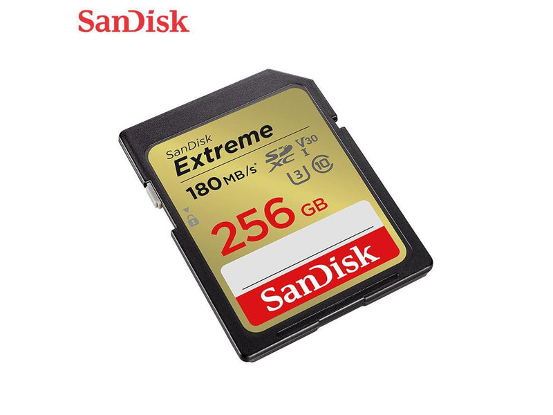 SanDisk 256GB Extreme SDXC UHS-I/U3 Class 10 V30 Memory Card, Speed Up to