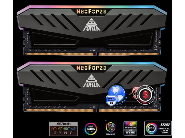 Neo Forza MARS 64GB (2x32GB) 288-Pin DDR4 3200 (PC4 25600) RGB SDRAM Desktop