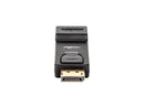 Rocstor Y10A170-B1 Displayport To Hdmi Adapter M/F Gold Plated Connectors Black