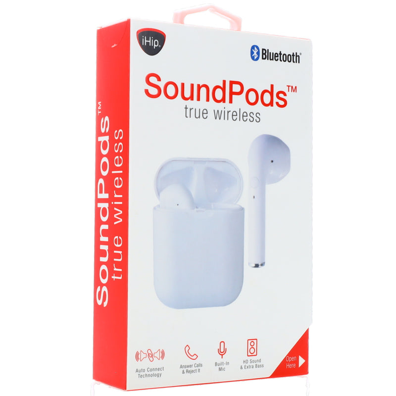 True wireless sound pods white