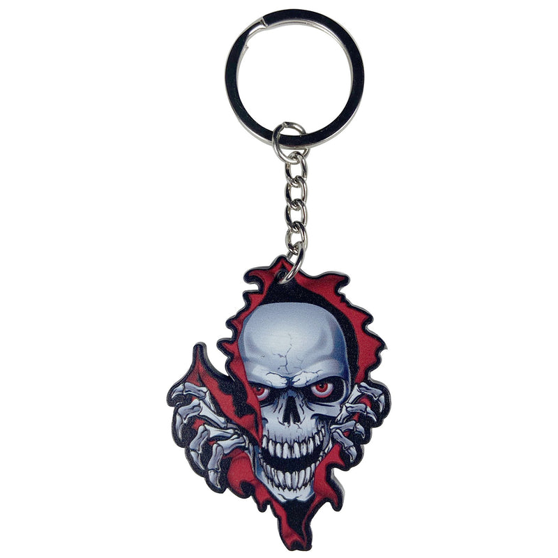 RIP Skull Keychain