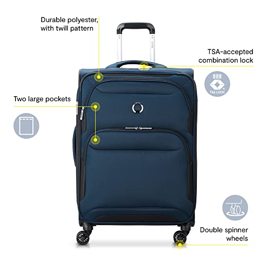 DELS PARIS SKY MAX 2.0 SOFTSIDE EXPANDABLE LUGGAGE, 2-SET (21/24) - GREEN - Like New