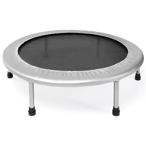 STAMINA FOLDING TRAMPOLINE WITH SMART WORKOUT APP - BLACK - Like New
