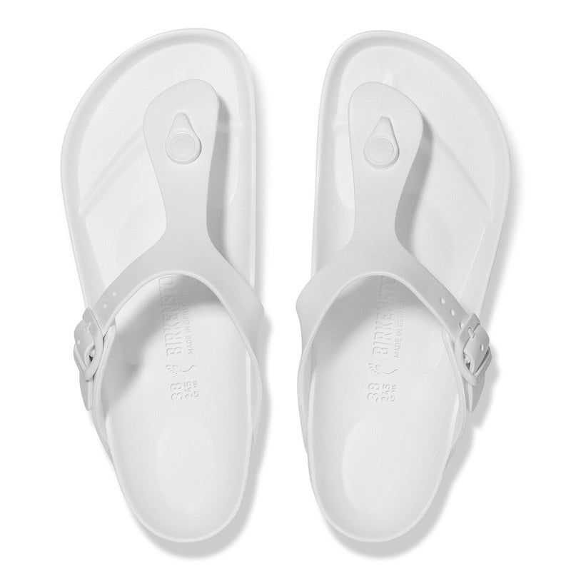 BIRKENSTOCK GIZEH EVA REGULAR FIT SANDALS WOMENS SIZE SIZE 7 WHITE - Like New