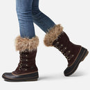 SOREL WOMENS JOAN OF ARCTIC WATERPROOF BOOTS SNOW BOOTS SIZE: 9 - BROWN CATTAIL - Brand New