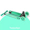 YVOLUTION Y GLIDER KIWI 3 WHEEL KICK SCOOTER WITH LIGHT-UP WHEELS - TEAL - Like New