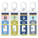 Cruise on Royal Caribbean Cruise Luggage Tag Holder 4 Pack - Clear - Brand New