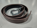 GENERIC MEN'S LEATHER RATCHET COMFORT CLICK BELT DRESS - SIZE: MEN 28-50 - BROWN - Like New