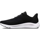 UNDER ARMOUR WOMEN'S CHARGED PURSUIT 3 BIG LOGO SIZE: 10, BLACK/BLACK/WHITE - Like New