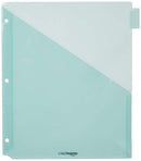 AMAZON BASICS TAB DIVIDERS FOR 3 RING BINDER TWO POCKET LETTER SIZE 24 COUNT - Brand New