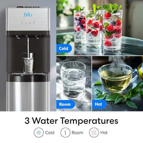 BRIO SELF CLEANING BOTTOM LOADING WATER COOLER WATER DISPENSER CLBL520SC - GREY - Like New