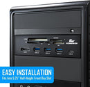 Kingwin USB 3.0 Card Reader Hub 1 USB 3.1 Port KW525-3U3CR - BLACK - Like New