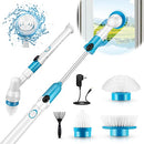 Sticque Rechargeable Electric Spin Scrubber 360 Cordless Cleaning Brush - Blue - Like New