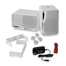 PYLE OUTDOOR WATERPROOF WIRELESS BLUETOOTH 3.5 INCH SPEAKER SYSTEM - WHITE - Like New