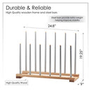 INNOKA 6 Pairs Birch Wood Boot Rack Free Standing Organizer B07RD4DBLL -Natural - Brand New