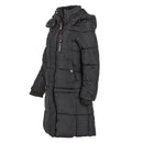 CANADA WEATHER GEAR WOMEN'S LONG PUFFER, HOODIE, BLACK, LARGE, OLCW843PZ - Brand New