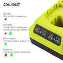 Energup 18V P117 Compatible Ryobi Charger Li Ni-cad Ni-Mh Battery, 18V MAX One - Like New