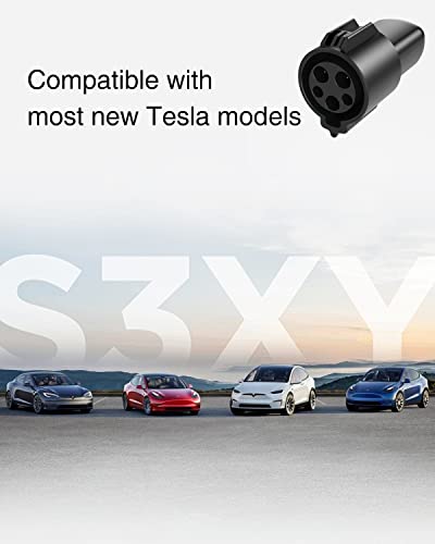 ITOTU TESLA ADAPTER J1772 TO TESLA CHARGING ADAPTER 110-250V AC - BLACK - Brand New