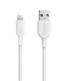 ANKER POWERLINE II LIGHTNING CABLE, 3FT USB CHARGING LIGHTNING CORD, 2 PACK - Like New