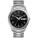 TIMEX MEN'S SOUTH STREET SPORT 36MM WATCH BOX SET-SILVER-TONE/BLACK, T2M9329J - Like New