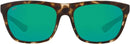 Costa Del Mar Cheeca Square - MATTE SHADOW TORTOISE/GREEN MIRRORED POLARIZED - Like New