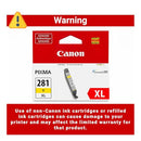 Canon CLI-281 XL Genuine Yellow Ink Tank , Compatible with TR8520, TS9120 - Brand New