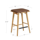 Nathan James Barker Classic Counter Height Wood Barstool 24" (B0B9Y7JPYR) - Like New