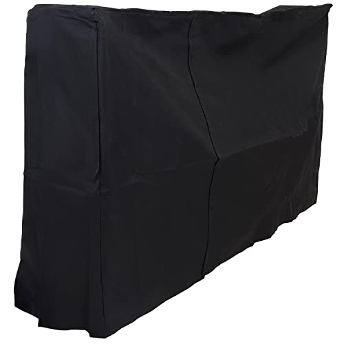 SUNNYDAZE 6' FIREWOOD LOG RACK COVER HEAVY-DUTY PVC CONSTRUCTION - BLACK - Like New