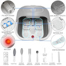 UNIFULL Foot Spa Bath Heat Massage Rollers Bubble Foot Pedicure Kit - WHITE - Like New
