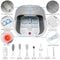 UNIFULL Foot Spa Bath Heat Massage Rollers Bubble Foot Pedicure Kit - WHITE - Like New