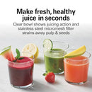 HAMILTON BEACH EASY CLEAN JUICE EXTRACTOR, 3" CHUTE, R67870 - STAINLESS STEEL - Like New