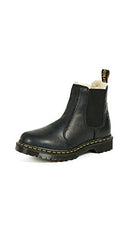 Dr. Martens 2976 Leonore Burnished Wyoming Leather Boot Women 9 Black - Like New