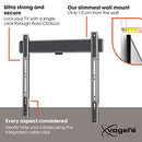 Vogel's TVM 5405 Extremely Flat TV wall Bracket for 32-77 inch TVs, Max. 165 lbs - Like New