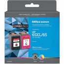 HP OFFICE DEPOT HIGH-YIELD TRI-COLOR INK CARTRIDGE HP 65XL/65 - BLACK TRI-COLOR - Brand New
