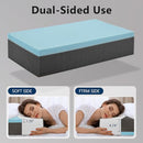 COLDHUNTER CUBE PILLOW PRO FOR SIDE SLEEPERS MEMORY FOAM PILLOW-24"X12"X6"-GRAY - Like New