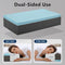 COLDHUNTER CUBE PILLOW PRO FOR SIDE SLEEPERS MEMORY FOAM PILLOW-24"X12"X6"-GRAY - Like New