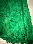 GUESS SUMMER GREEN RUFFLED LIEN FLORAL LACE MAXI DRESS SIZE 14 - GREEN - Brand New