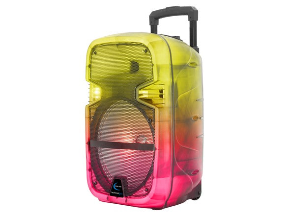 TECHNICAL PRO 2500 WATT BLUETOOTH SPEAKER  LED SYNC LIGHTS - TRANSLUCENT - Like New