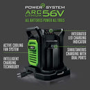 EGO Power+ CH2800D 56-Volt 280W Dual Port Charger - Black/Green - Like New