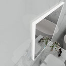 Newcoco 24x32 Inch LED Bathroom Mirror Lighted Wall Mounted B093T3Y77J - Black - Like New