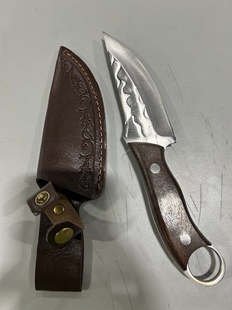GENERIC STAINLESS STEEL BROWN VIKING KNIFE - BROWN - Like New